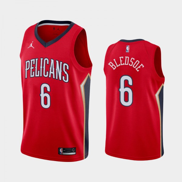 Eric Bledsoe New Orleans Pelicans #6 Men's Statement 2020-21 Jersey - Red