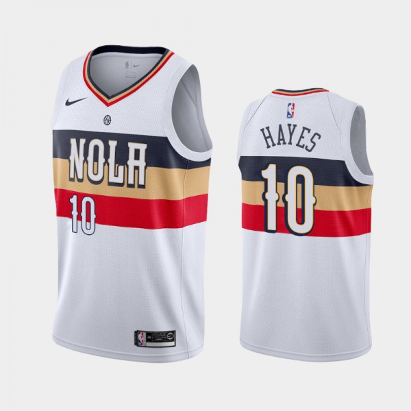 Jaxson Hayes New Orleans Pelicans #10 Men's Earned 2019 NBA Draft Jersey - White