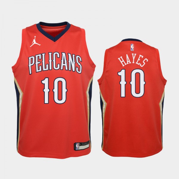 Jaxson Hayes New Orleans Pelicans #10 Youth Statement 2020-21 Jordan Brand Jersey - Red
