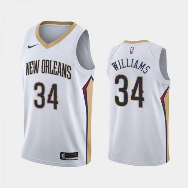 Kenrich Williams New Orleans Pelicans #34 Men's Association 2019 season Jersey - White
