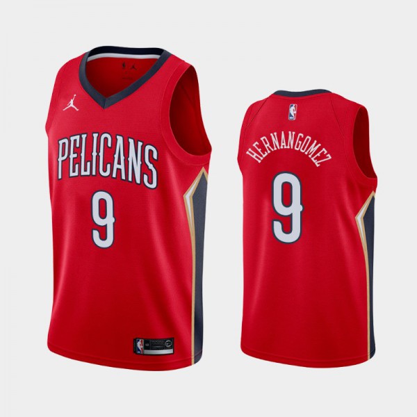 Willy Hernangomez New Orleans Pelicans #9 Men's Statement 2020-21 Jersey - Red